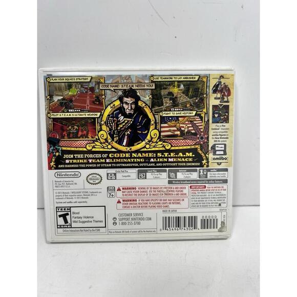 Code Name: S.T.E.A.M. (Nintendo 3DS, 2015) - Picture 2 of 4